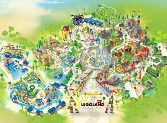 Dubai Legoland Map