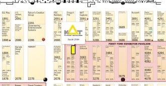 The floorplan of the Attractions Expo in Orlando